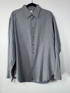 Armani Collezioni Men's Light Gray Dress Shirt